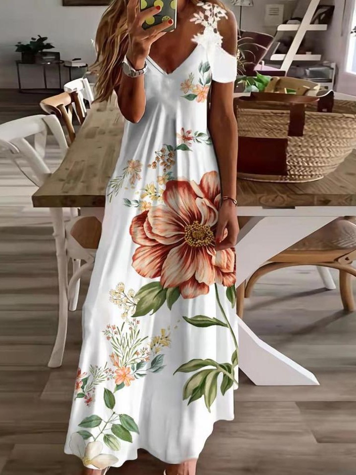 Floral boho dress